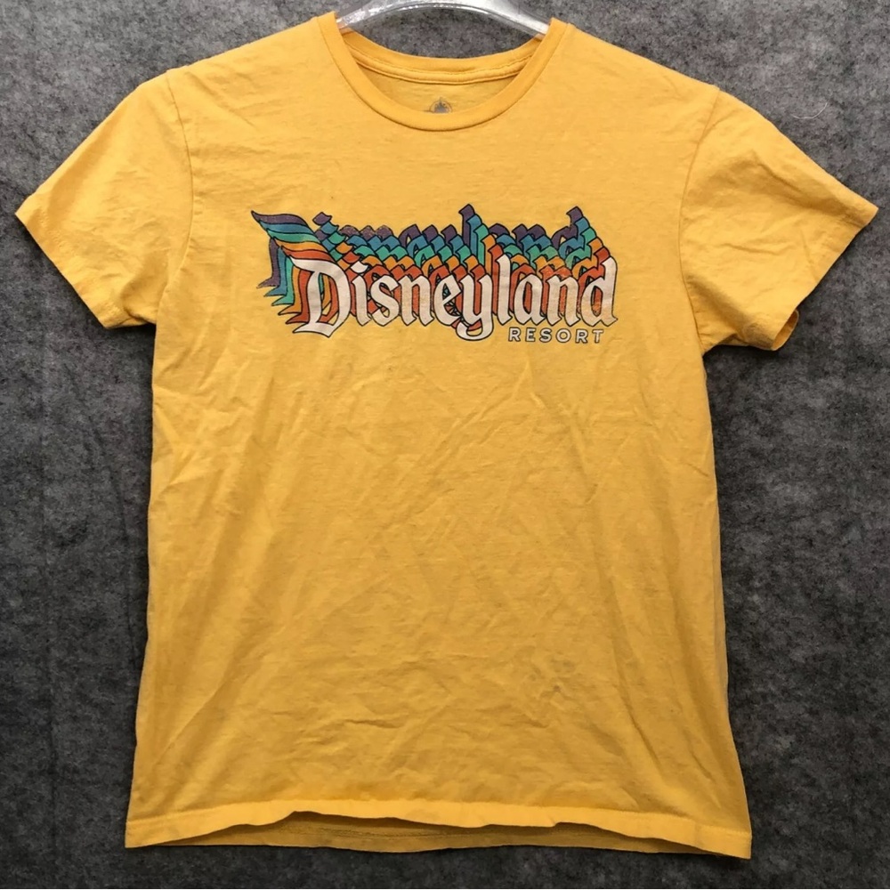Disneyland Resort parks yellow medium short sleeve retro